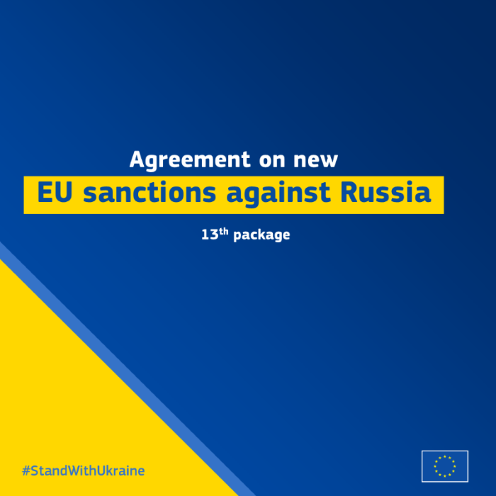 EU Agrees On A New Sanctions Package Against Russia, Including Chinese ...